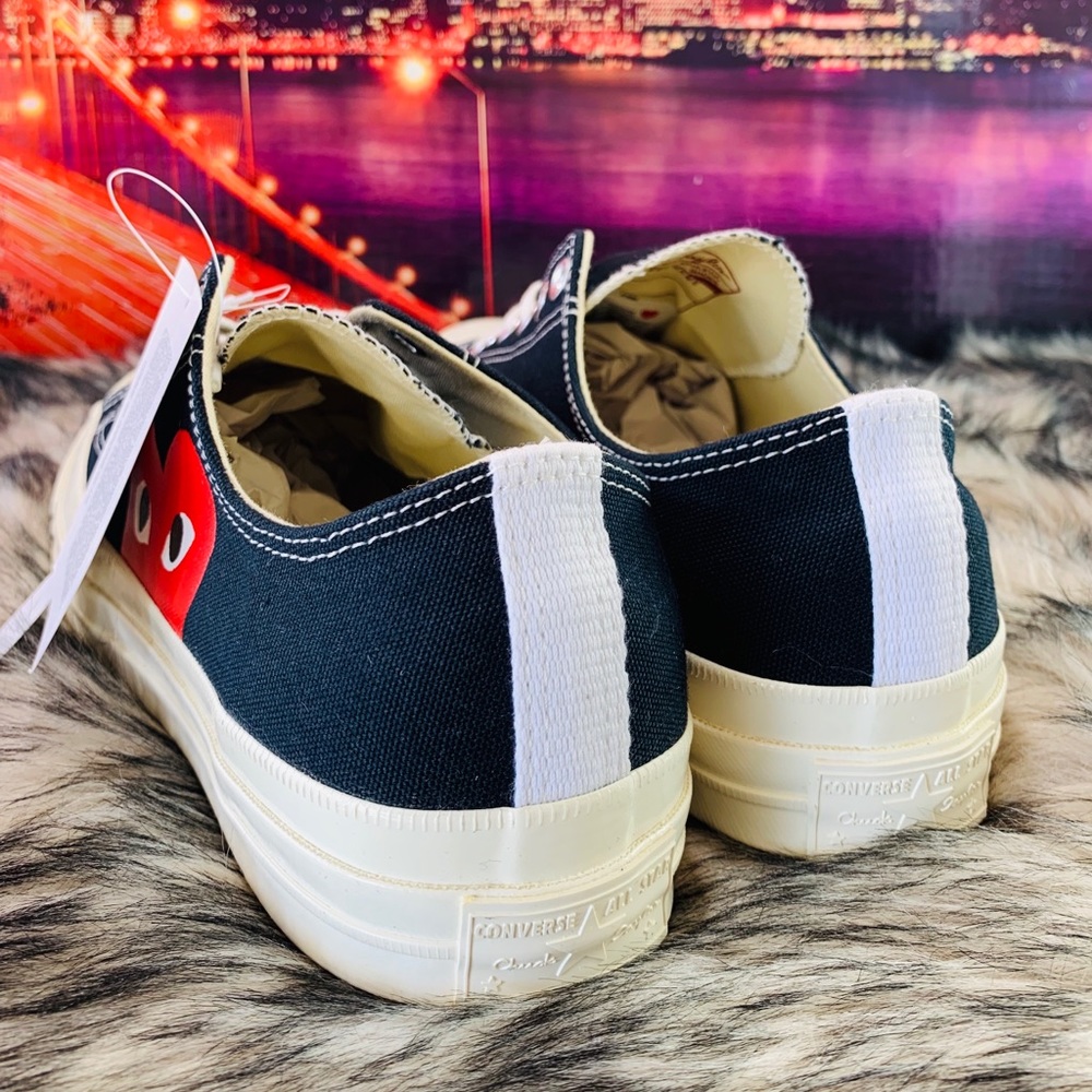 CONVERSE CHUCK 70 COMME DES GARÇONS PLAY BLACK-RED - Picture 6 of 8